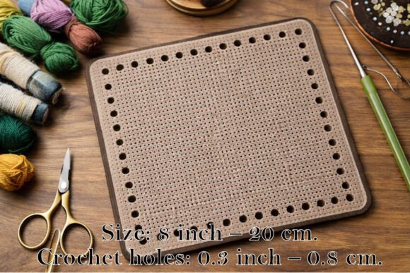 Base for Embroidery Basket Square: Laser Cutting Art