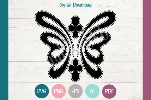 Butterfly Boot Stitch SVG: Graphics for Crafts