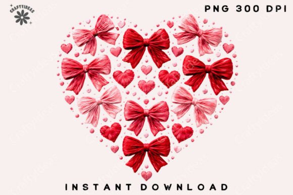 Coquette Graphics: Latch Hook Yarn Heart Illustrations