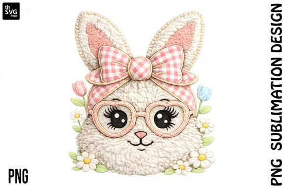 Easter Bunny Embroidery PNG: Graphics & Illustrations Review