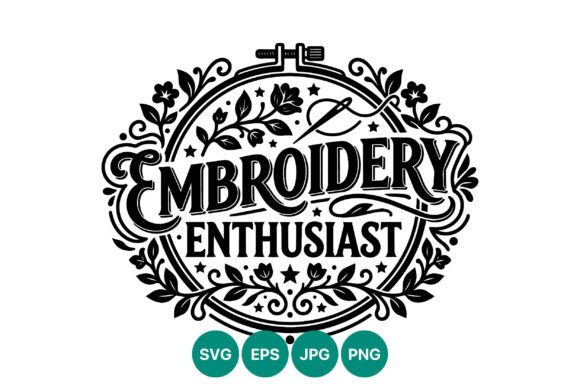 Embroidery Enthusiast Floral Lettering Graphics Review