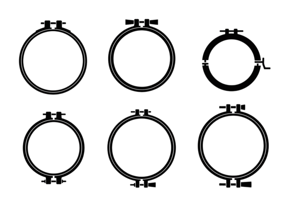 Embroidery Hoop Clipart: Graphics for Crafts Blogs