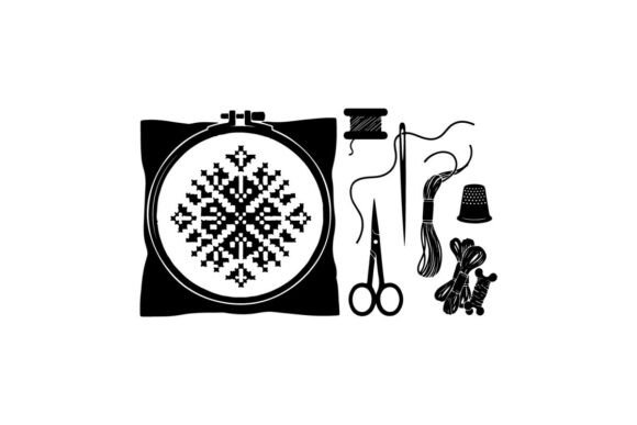 Embroidery Hoop with Snowflake Pattern V Graphics Review
