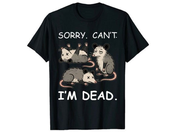 Funny Opossum Graphics for T-Shirt Designs