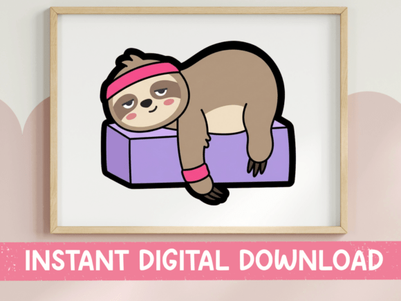 Lazy Sloth Yoga Workout Sticker: An Embroidery Review
