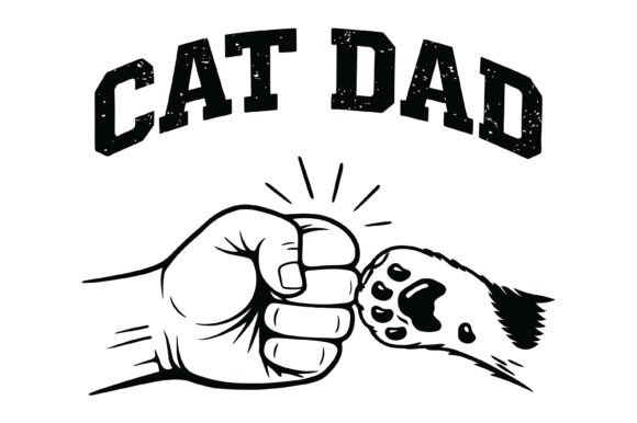 Review: Cat Dad Fist Bump Design for T-Shirt Graphics