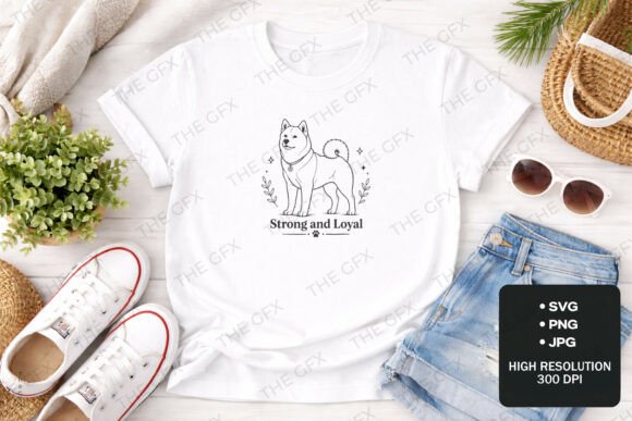 Shiba Inu Strong and Loyal Dog Tee Graphics Review