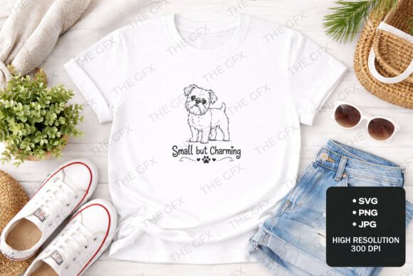 Small but Charming Brussels Griffon SVG Graphics