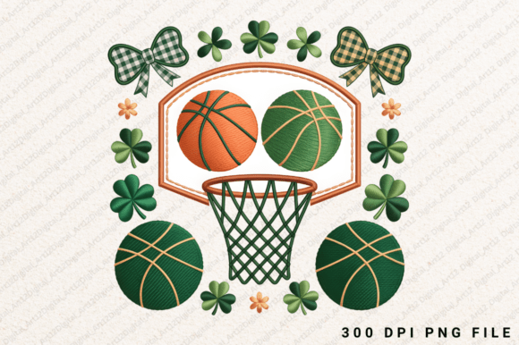 St Patrick's Day Basketball Graphics for T-Shirt Designs