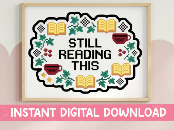 Still Reading This Cross Stitch SVG Graphics Review